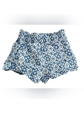 🩵 4/$20 Lucky Brand Blue and White Geometric Kids Shorts